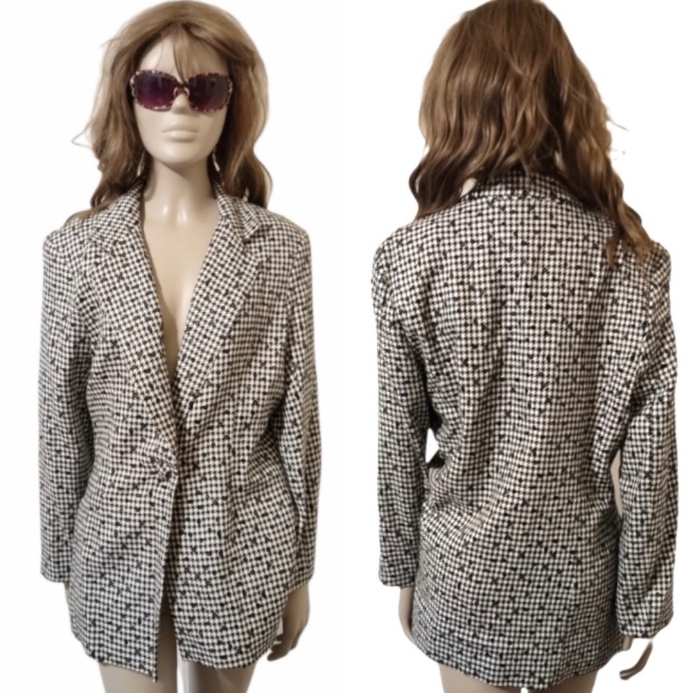 NIGHT LIGHT'S ⭐️ Vintage Black & White Business Blazer